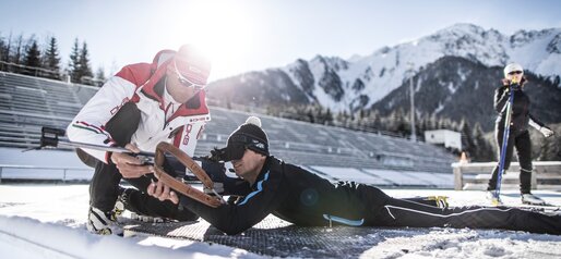 Liegendschießen im Biathlonstadion | © Manuel Kottersteger