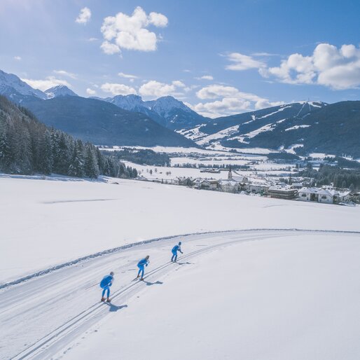 Langlaufloipe mit Talblick | © Manuel Kottersteger