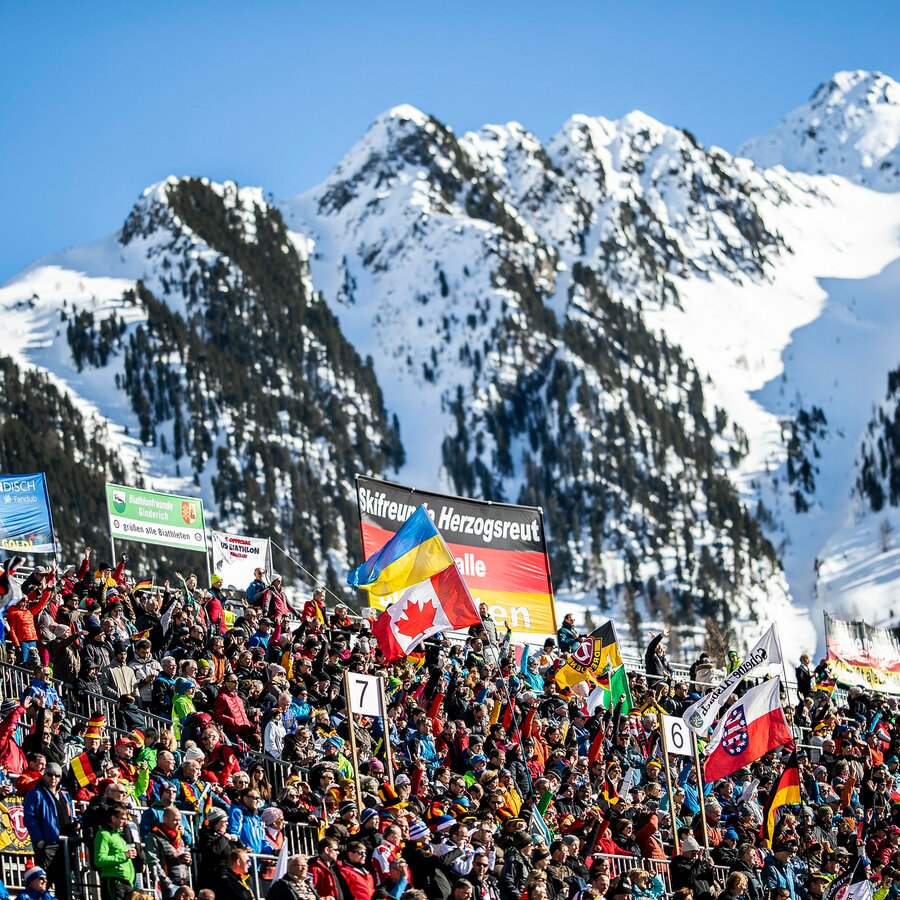 Biathlonstadion, Weltcup, Publikum | © Biathlon Antholz