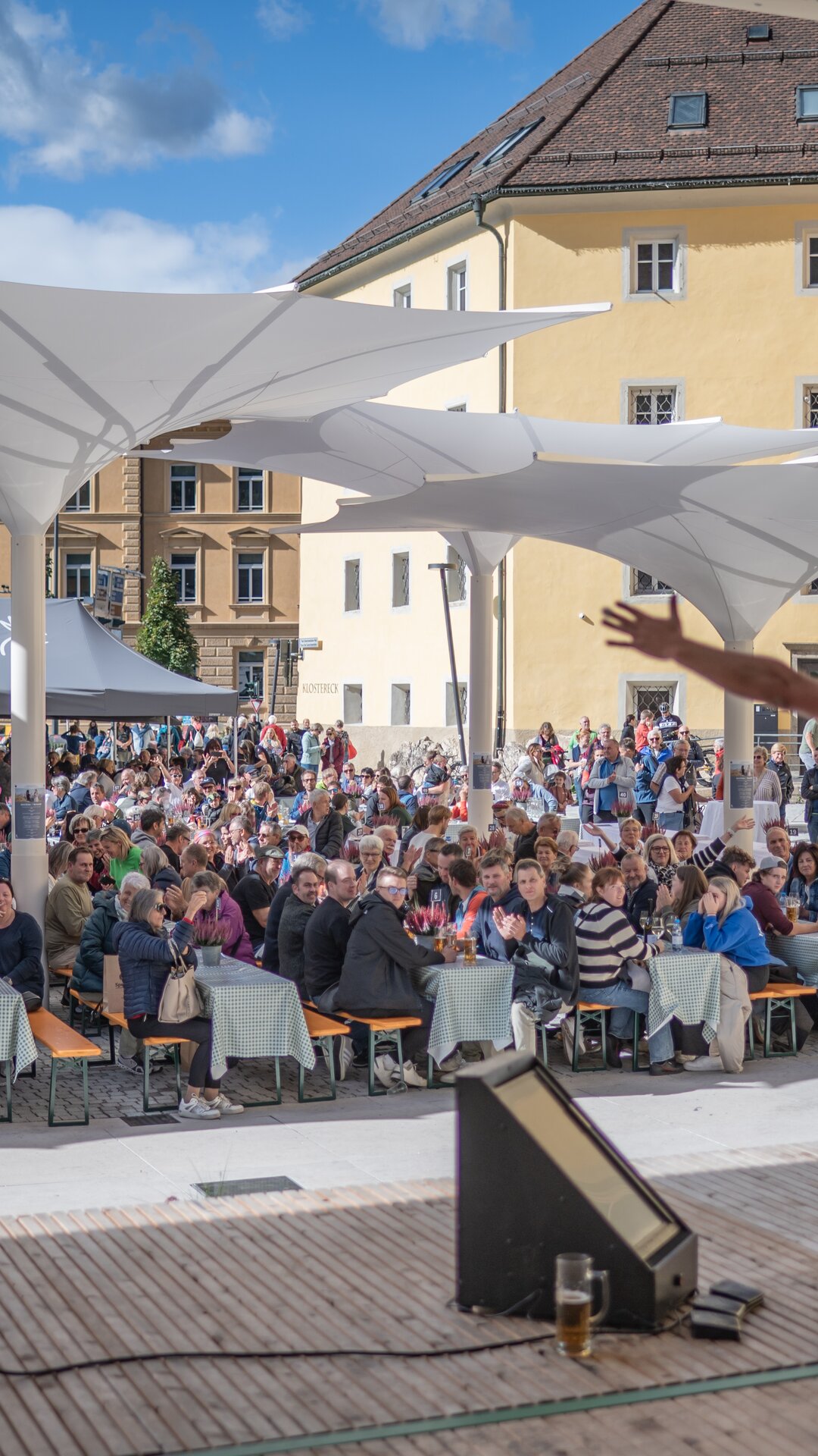 Die Band Volxrock sorgt für Stimmung beim Speckfest. | © Gianvito Coco